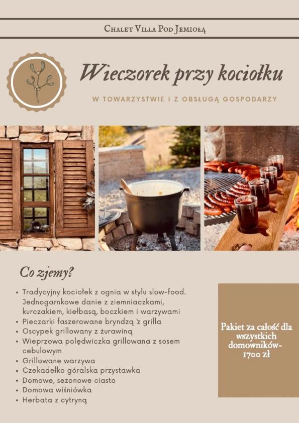 Chalet Villa Pod Jemiola Шчавница Екстериор снимка
